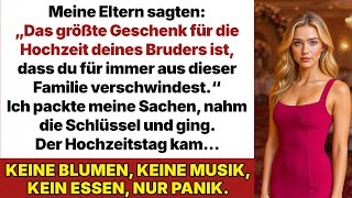 Meine Eltern sagten: „Am Tag der Hochzeit deines Bruders solltest du besser nicht kommen!“ Also…