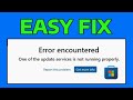 How To Fix Microsoft Store Error Encountered One of The Update Services is Not Running Properly
