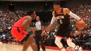 Russell Westbrook First Points As A Rocket | Raptors vs Rockets