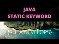 Beginner Java Tutorial on Static Keyword