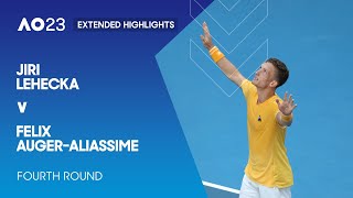 Jiri Lehecka v Felix Auger-Aliassime Extended Highlights | Australian Open 2023 Fourth Round