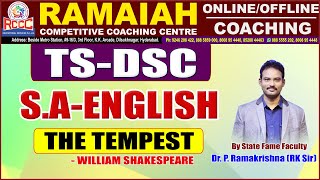 TS-DSC - S.A | ENGLISH | THE TEMPEST - WILLIAM SHAKESPEARE | By RK SIR | RAMAIAH COACHING CENTRE