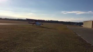 Bert Sparrow's first taxi in Fokker D VII