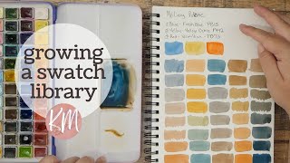 Adding More Colors to My Swatch Library - Vermillion, Yellow Ochre, and Fresh Blue from MeiLiang