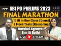 SBI PO Prelims 2023 Marathon | 10 DI in One Class | 2 Reasoning Mock Test | Harshal Sir, Smriti Mam