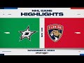 NHL Highlights | Stars vs. Panthers - November 2, 2024