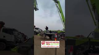 Test ZOOMLION 47m concrete pump for Kyrgyzstan friend. www.cpbrothers.com