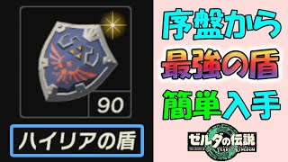 【ゼルダの伝説ティアキン】序盤から最強の盾（ハイリアの盾）を簡単に入手する方法【ゼルダの伝説ティアーズオブザキングダム】