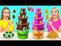 Gadis Kaya vs Gadis Miskin Fondue Coklat Tantangan | Resep Lezat Choco DO