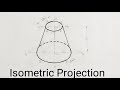 Isometric Projections Of Frustum Of a Cone