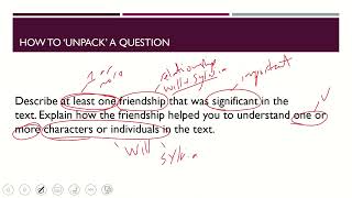 Unpacking Essay Questions Level 1 Visual