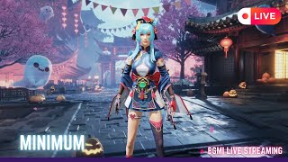 CONQUEROR RANK PUSH | BGMI LIVE Stream No.8 #minimumplays #minimumislive