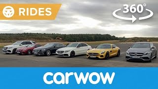 Mercedes - AMG GT v C63 vs S65 v A45 v GLE63 360 degree drag race | Passenger Rides