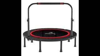 Dolphy Foldable Trampoline Mini Rebounder with Handrail, Exercise for Kids Adults  DCTL0014