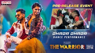 Dhada Dhada Dance Performance At The WARRIORR Pre Release Event LIVE | Ram Pothineni, Krithi Shetty