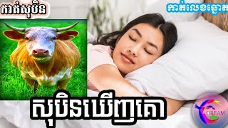 សុបិនឃើញគោ|កាត់លេខឆ្នោត|_@សុបិន-Dream