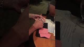 Card Mechanic Richard Turner dealing the 2nd card!!