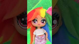 My Little Pony Humanization / Rainbow Dash LOL OMG DIY #shorts