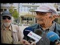 funny old man imitates animals on live greek news.