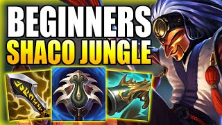 HOW TO PLAY SHACO JUNGLE & HARD CARRY GAMES FOR BEGINNERS IN S14! - Gameplay Guide League of Legends