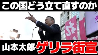 【山本太郎ゲリラ街宣】政治家のお尻を叩いてほしい！「この国を変えられる唯一の鍵を握っているのはあなたという最高権力者なのだから」