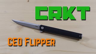 CRKT CEO Flipper Pocket Knife W/Custom Raindrop Fat Carbon Scales! (Instagram Auction Knife!) #crkt