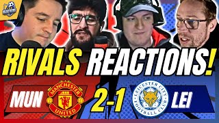 MAN UTD’S RIVAL FANS REACTIONS TO MAN UTD 2-1 LEICESTER | FA CUP FAN REACTIONS