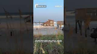 House along North Carolina coast washes away in swell from Hurricane Ernesto