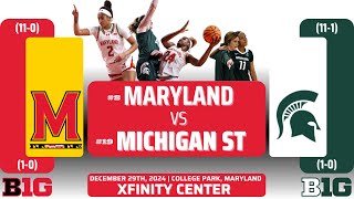 No. 8 Maryland vs No. 19 Michigan State | Big Ten | 12.29.24