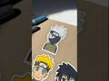 Drawing A Chibi Kakashi DIY Sticker (Naruto) | #shorts #art #artist #satisfying