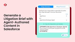 How to Automate Litigation Briefs in Salesforce with Agentforce | Merge Connect