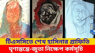 ঘৃণাস্তম্ভে আবারও শেখ হাসিনার গ্রাফিতি; আজ জুতা নিক্ষেপ কর্মসূচি | Hasina Graffiti | Jamuna News Box