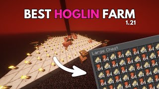 The BEST Hoglin Food Farm in Minecraft 1.21 - 3,500+ Items Per Hour!