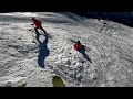 snowboarding couloir tournier meribel s steepest ski run 4k