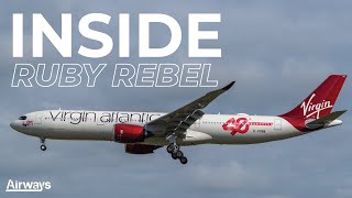 Inside Virgin Atlantic's Ruby Rebel in Farnborough