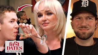 HE (23) DRINKS A GLASS OR TOO MUCH!😬 First Dates💔