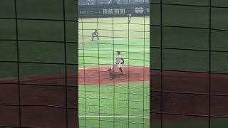 2023/10/15 長崎県秋季野球県大会 長崎日大高校 西尾海純 投球フォーム