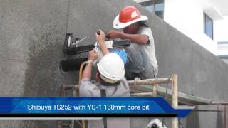 SHIBUYA TS252 with YS-1 130mm Shibuya core bit