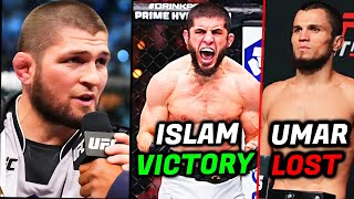 Khabib's Reaction After UFC 311: Islam's Win \u0026 Umar Nurmagomedov's Loss!