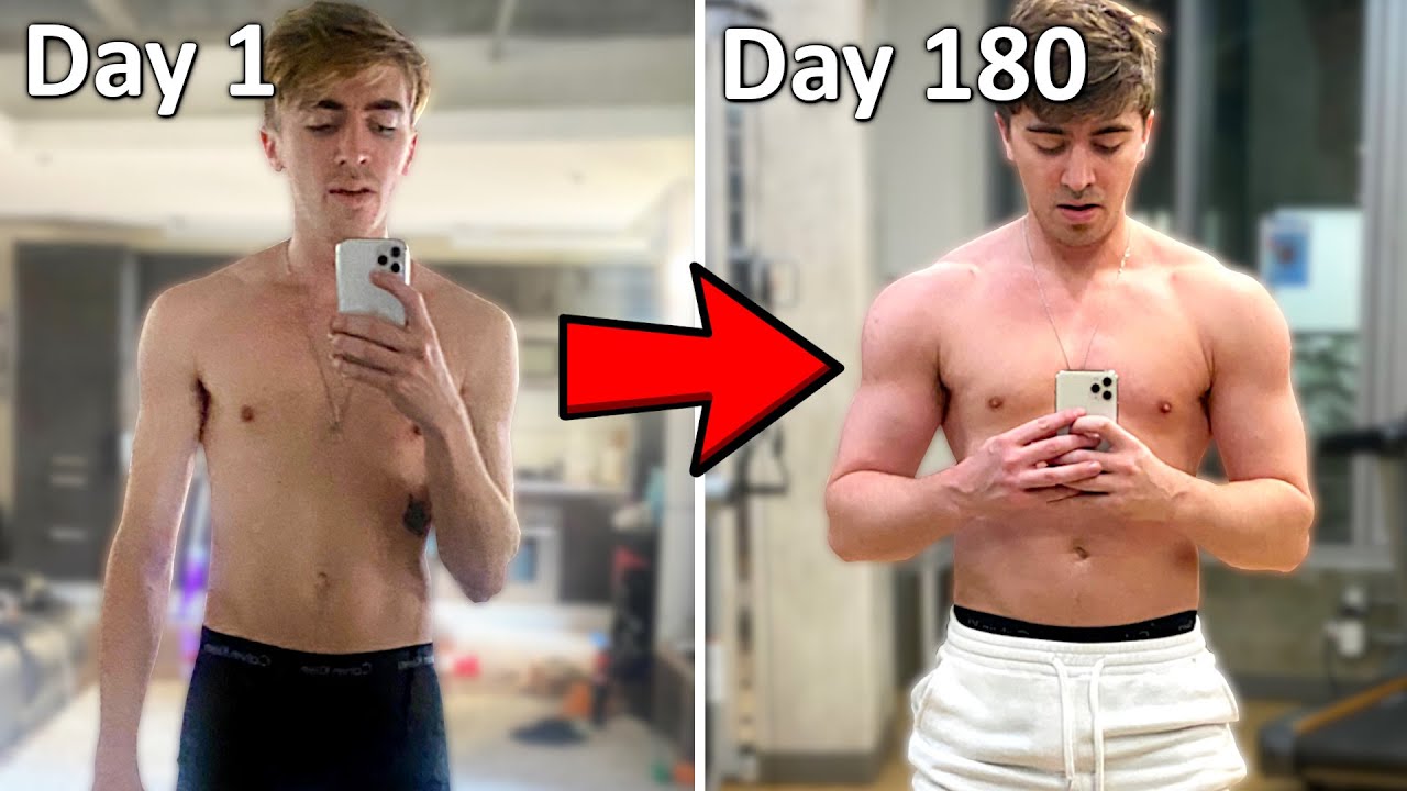 My 6 Month Body Transformation (From Skinny To Muscular) - YouTube