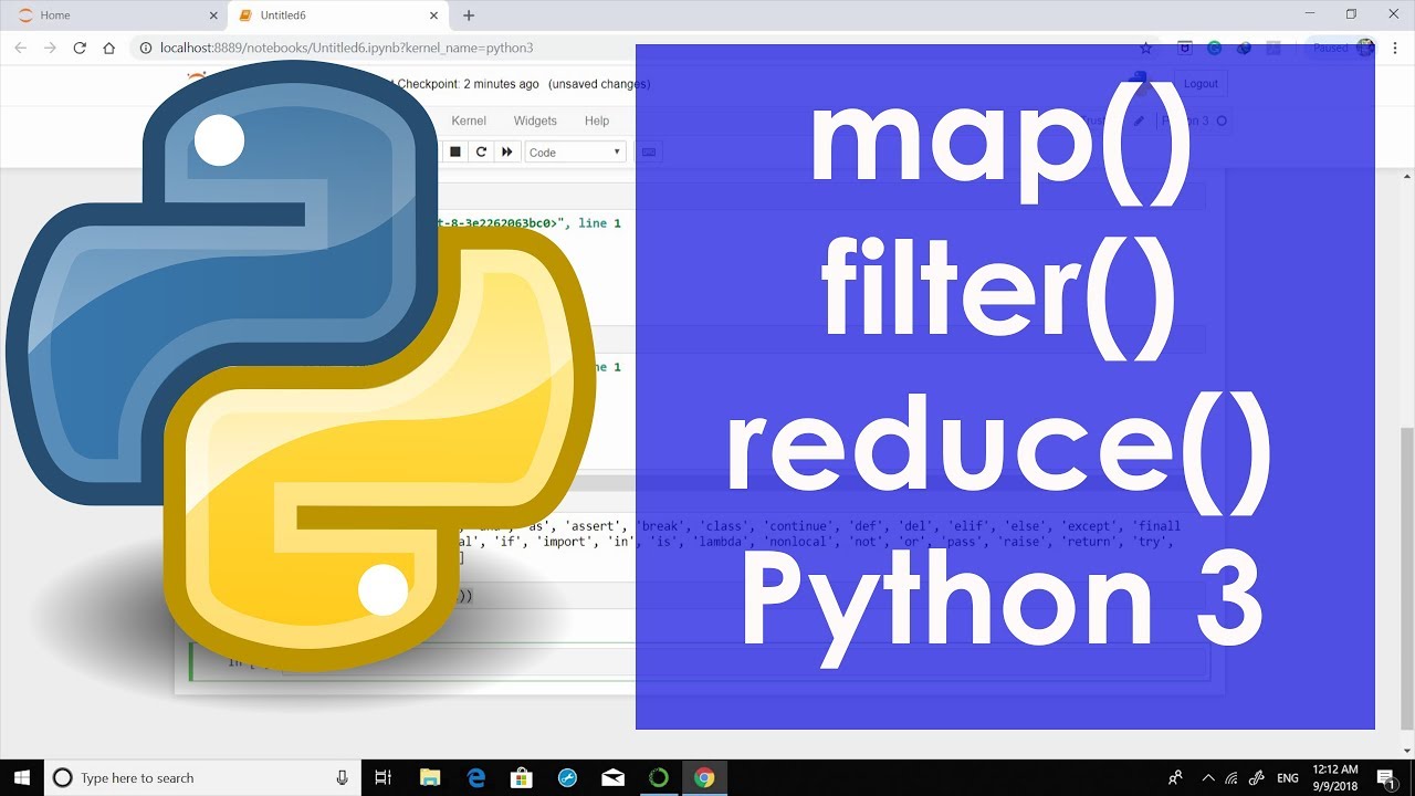 Map Filter Reduce In Python 3 - YouTube