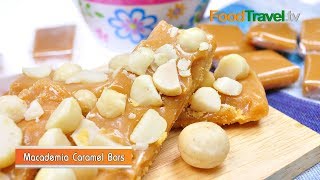 แมคคาเดเมียคาราเมลบาร์ Macademia Caramel Bars | FoodTravel