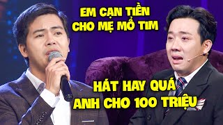 Trấn Thành KHÓC SƯNG MẮT vì chàng trai nghèo MẸ BỊ TIM PHẢI MỔ GẤP được chuyển thẳng 100 TRIỆU