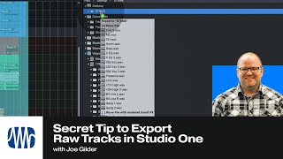 Secret Tip to Export Raw Tracks in Studio One | PreSonus