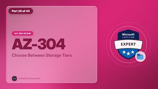 AZ-304 Exam EP 29: Choose Between Storage Tiers