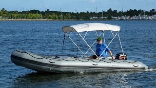 18' Saturn SD518 Inflatable Boat with 25HP motor.