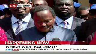 Kalonzo Musyoka drops his presidential bid again, backs Raila Odinga