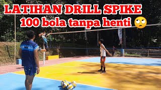 LATIHAN DRILL SPIKE VOLI