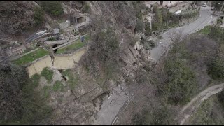 Les images impressionnantes de l'éboulement à Coaraze