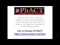 Introduction to PhACT - the Philadelphia Association for Critical Thinking